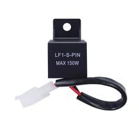 BouGPeng Relè Lampeggiante Elettronico a 2 Pin 12 V Universale a 12 V Relè Lampeggiante per Moto LF1-S-PIN Relè Lampeggiante LED per Moto Lampadine Indicatori di Direzione Hyper Flash/Rapid Blink