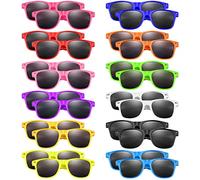 Bouiexye 24 Pezzi Occhiali da Sole per Bambini Neon Ragazzi Ragazze Bambini Sacca da Festa Compleanno Spiaggia Piscina Festa di Compleanno/Ragazzi Ragazze Festa di Compleanno Accessori (12 Colori)