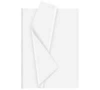 Bouiexye 60 fogli di carta velina bianca natalizia sfusa per confezioni regalo fai da te, arte, artigianato, floreale, compleanno, festa, baby shower (51 x 37 cm)