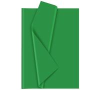 Bouiexye 60 fogli di carta velina verde per Natale, confezioni regalo per fai da te, artigianato, festa di San Patrizio, compleanno, Natale, vacanze, San Valentino (51 x 37 cm)