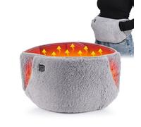 Bouillotte Contre Les Crampes Menstruelles - Ceinture Chauffante Réglable 105x20 Cm in Velours | 2-in-1 Coussin Chauffant Mains Et Ventre - USB Rechargeable, 3 Niveaux De Température, Maison, Bureau,