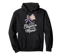 Boujee Cat Fancy Spoiled Rich Energy Glam Sassy Posh Corona Felpa con Cappuccio