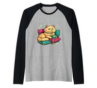 Boujee Cat Fancy Spoiled Rich Energy Glam Sassy Posh Corona Maglia con Maniche Raglan