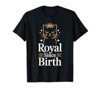 Boujee Cat Fancy Spoiled Rich Energy Glam Sassy Posh Corona Maglietta