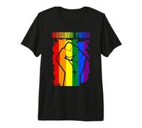 Boulder LGBT Pride Month LGBTQ Rainbow Flag Gay Lesbian Maglietta Premium