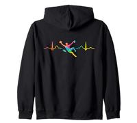Boulderer Heartbeat ECG Boulder Bambini Boulder Felpa con Cappuccio