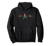 Boulderer Heartbeat ECG Boulder Bambini Boulder Felpa con Cappuccio