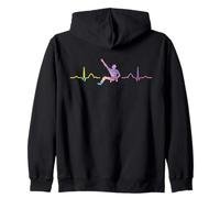 Boulderer Heartbeat ECG Boulder Bambini Boulder Felpa con Cappuccio