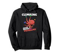 Bouldering Octopus - Arrampicata Divertente Felpa con Cappuccio