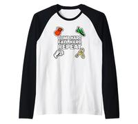Bouldering Rock Climb Hard Fall Hard Repeat Maglia con Maniche Raglan