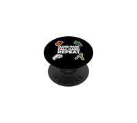 Bouldering Rock Climb Hard Fall Hard Repeat PopSockets PopGrip Adesivo