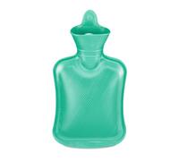 Relaxdays Borsa dell'Acqua Calda, Boule Scaldaletto da 1 L, Hot Water Bottle, Terapia Adulti e Bambini, Gomma, Turchese