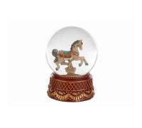 Boule de Neige con Cavalluccio natalizio e musica 12x12x17.5 cm 1G9G