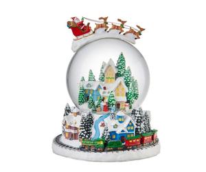Boule de neige L'Oca Nera Storie Natalizie slitta Babbo Natale 1XM1035.14