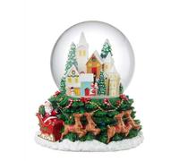Boule de neige L'Oca Nera Storie Natalizie villaggio con carillon 1XM1035.11
