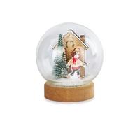 BOULE DE NEIGE Palla neve natalizia WINTER MEMORIES con luce led 10.5 cm 1GAU