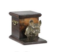 Bouledogue français 2 - urna di legno con l'immagine di un cane ArtDog IT Tipo 2