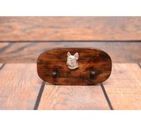 Bouledogue français - appendino in legno con un cane Art Dog IT