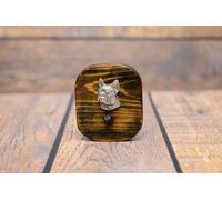 Bouledogue français - appendino in legno con un cane Art Dog IT Tipo 2