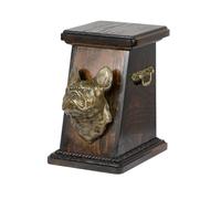 Bouledogue français - urna di legno con l'immagine di un cane Art Dog IT Tipo 3