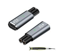 BOULESENM 2 adattatori per caricabatterie USB-C da 5 V, per Phillips OneBlade QP2734 QP2724 QP2824 QP2834 QP4631 MG5910 MG7910 MG9510 QP1924 QP1324, One Blade
