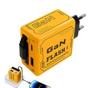 BOULESENM 2-in-1 Gan Charger,Caricatore USB C,Ricarica Rapida con Cavo Tipo-C Retrattile Tecnologia Intelligente,Caricatore Del Telefono Mobile Retrattile for Daily Life and Travel Essentials