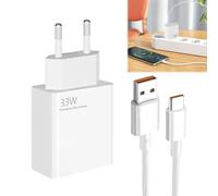 BOULESENM 33w Caricabatterie per XiaoMi, 33W USB C Caricabatterie Rapido con Cavo USB C da 1,5m per Xiaomi Redmi Note 13/12/11/11S/9/10/11 Pro/12 Pro/13 Pro Ricarica Rapida per Redmi