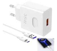 BOULESENM 35W Caricabatterie USB Supercharge con Cavo USB C 2m per Honor 200 400 Lite Pad X9a X6c X6b X7b Magic6,35W Caricabatterie rapido per Honor 90 70 Lite Magic6 6Pro X8a X7a X6a Pad X9a 8