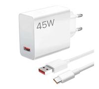 BOULESENM 45W Caricabatterie Turbo Rapido con 6A Cavo USB C 1.5m, 45w Caricatore USB c per Redmi Note14 Pro 14 13 12 POCO X7, Caricabatterie Rapido per Xiaomi M7 Pro M6 Pad 6 5 Redmi K80 Pad Xiaomi