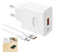 BOULESENM 66 W Supercharge Caricatore rapido con 6 A Cavo USB C 1,5 m, Caricabatterie per telefoni portatili per Honor Magic6 Lite 7 Lite 6 Mate 60 50 P60 Pad X9 X8a,per Honor 200 Lite 400 Magic7 Lite