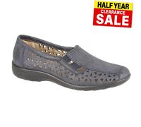 Boulevard Athena Summer Donna Scarpe Casual Smart Slip On Navy L 130C