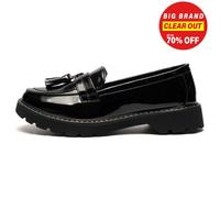 Boulevard Cora Scarpe Donna Smart Casual Classiche Lucide Con Nastro Tinta Nera