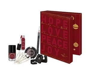 Boulevard de Beauté - calendario dell'Avvento cosmetico “Bellezza in un libro”, 24 sorprese trucco, per occhi, labbra e viso, in elegante scatola, ottima idea regalo per ragazze e donne