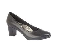 Boulevard donna/Womens PU pelle tinta unita Court scarpe (tacco 55mm), Nero (Nero ), 39 EU