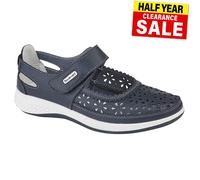Boulevard Madison Scarpe Casual Donna Blu Navy In Pelle Infilare e Allacciare