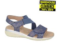 Boulevard Sandalo Donna Sassie Moda Spiaggia Elastico Blu Navy