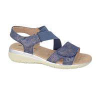 Boulevard Sandalo Donna Sassie Moda Spiaggia Elastico Blu Navy