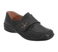Boulevard - Scarpe Larghe con Chiusura a Strappo - Donna (36 EUR) (Nero)