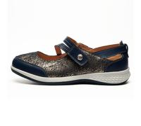 Boulevard Suzie Classico da Donna Moda Casual Comfort Scarpe Blu (Largo Fit)