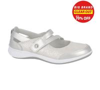 Boulevard Suzie Classico da Donna Moda Casual Scarpe Comode Argento (Largo Fit)