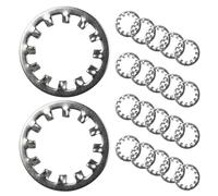 BOUMVID 30 Pezzi M5 x 10mm Rondelle Interne di Bloccaggio Denti a Stella, Rondelle Seghettate in Acciaio Inossidabile 304, Dente Interno Rondella di Bloccaggio, Rondella di Sicurezza Seghettate