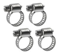 BOUMVID 4 Pezzi Fascette Metalliche, 6-12 mm Fascette Stringitubo Inox 304, Regolabili Fascettes Morsetti Fascetta, per Tubi, Tubos Gas, Tubo Piscina, Lavatrice Tubo