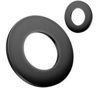 BOUMVID Rondelle Piatte M24 x 44 mm, 2 Pezzi Rondelle O Ring Nero, Rondella di Rotonda Distanziatore, Acciaio al Carbonio Rondella Metallo Distanziali per Riparazioni a Casa Viti Filettate
