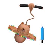 Bounce Ball - 36×65cm Bouncing Ball With Handle | Bounce Ьall With Handle And Pump, Inflatable Balance Capybara Hande & Pump 960g For Boys Girls, Indoor Outdoor Yard Exercise, Birthday Christmas Part