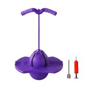 Bounce Ball Kids Handle - Interactive Quiet Bouncy Toy With Air Pump | PP Adjustable Jump Ball, Fun Indoor Outdoor Play Sports Exercise Toy, Portable Activity Game For Boys Girls Home Park Travel