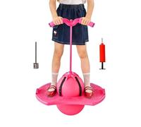 Bounce Ball Kids Handle - Interactive Quiet Bouncy Toy With Air Pump | PP Adjustable Jump Ball, Fun Indoor Outdoor Play Sports Exercise Toy, Portable Activity Game For Boys Girls Home Park Travel