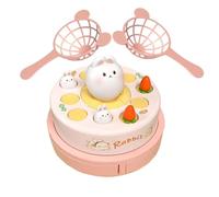 Bounce Catch Game, Rabbit Toy, 7.28x7.28x4.92 Inches Interactive Educational Activity, Motor Skills Training, Auditory Stimulation, Fun Bunny Catch Games for Boys, Girls, Birthday