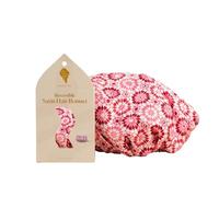 Bounce Curl Satin Hair Bonnet Pink