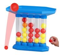 Bounce & Shoot 4-Ball Launcher Toy - 3d Tabletop Game for Multiplayer Fun, Party Favors for Holiday Multiplayers Fun Games, Tabletop Board Game, Connect The Balls of Same Colour in A Row(1PC)