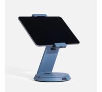 Bouncepad Eddy Supporto da scrivania per iPad, Blu | Chiusura di sicurezza, Compatibile con tablet da 7"-13", Alluminio pressofuso